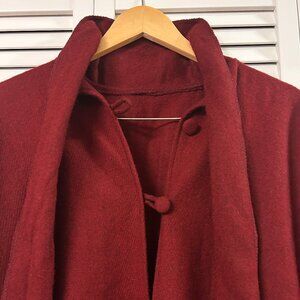New. 100% Wool Poncho/Cape with Scarf: One Size